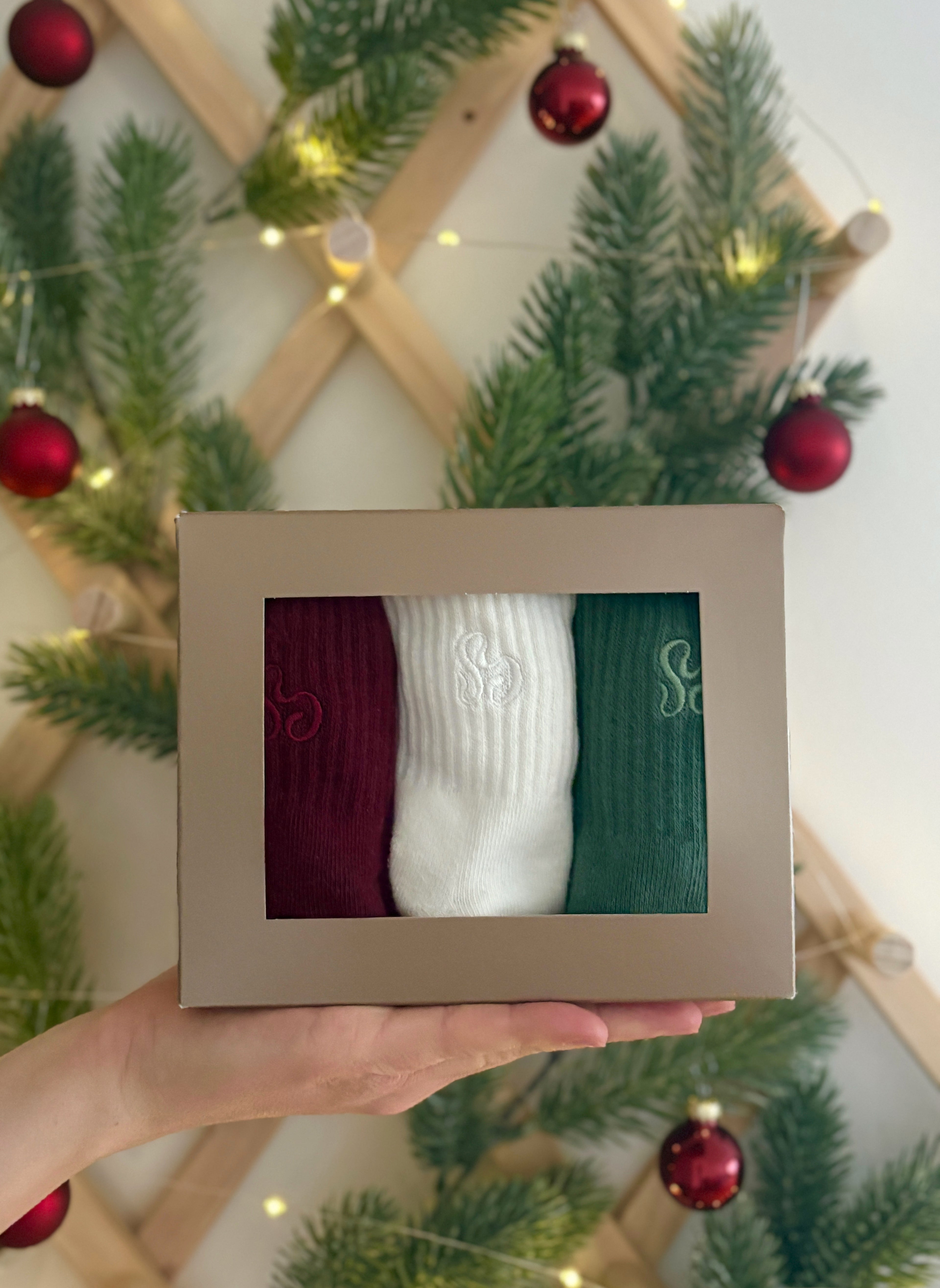 Winter Special – Grip Socks Bundle (Ruby, Cloud &amp; Pine)